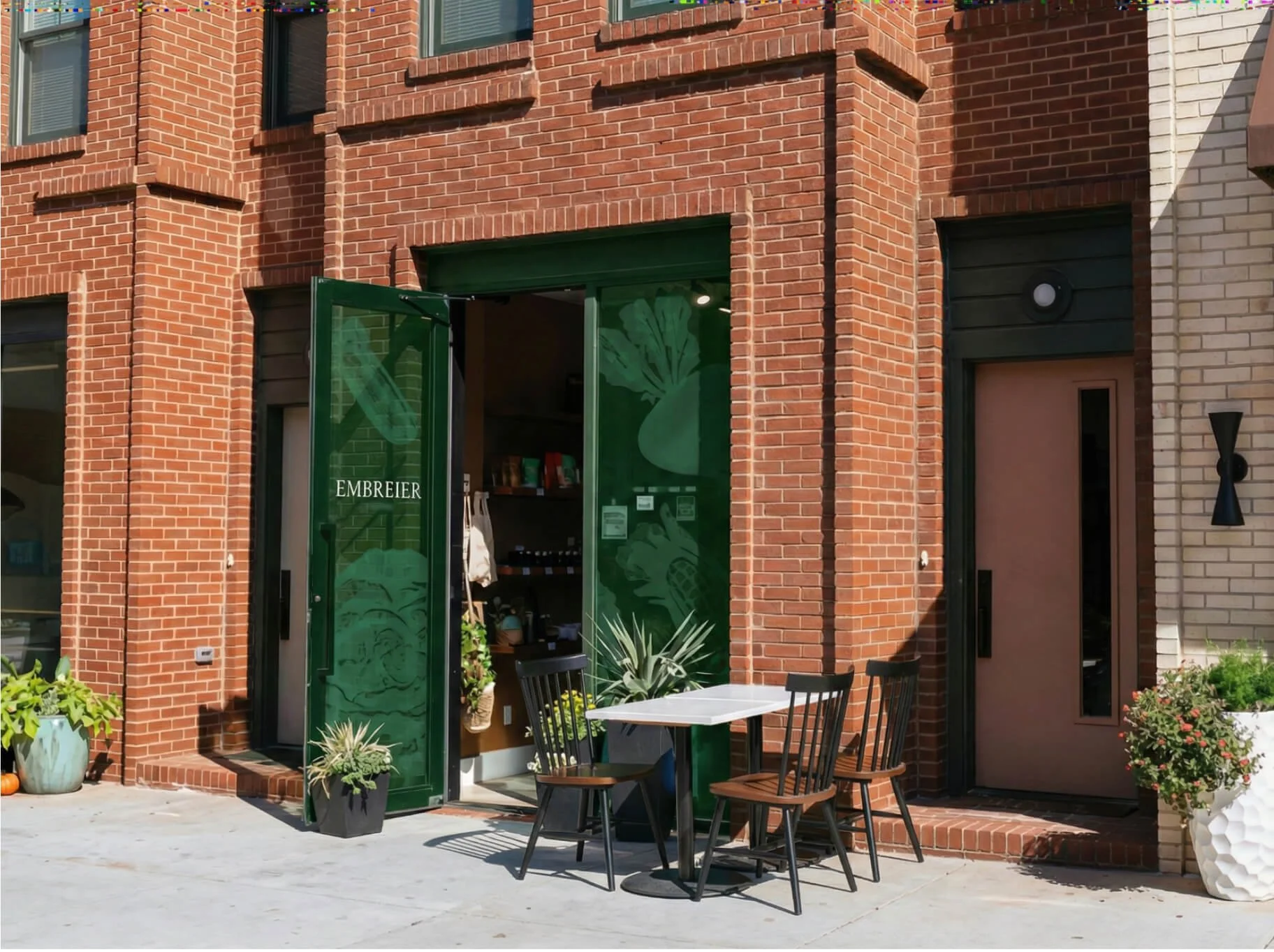 Façade du magasin Embreier à Lausanne-Genève