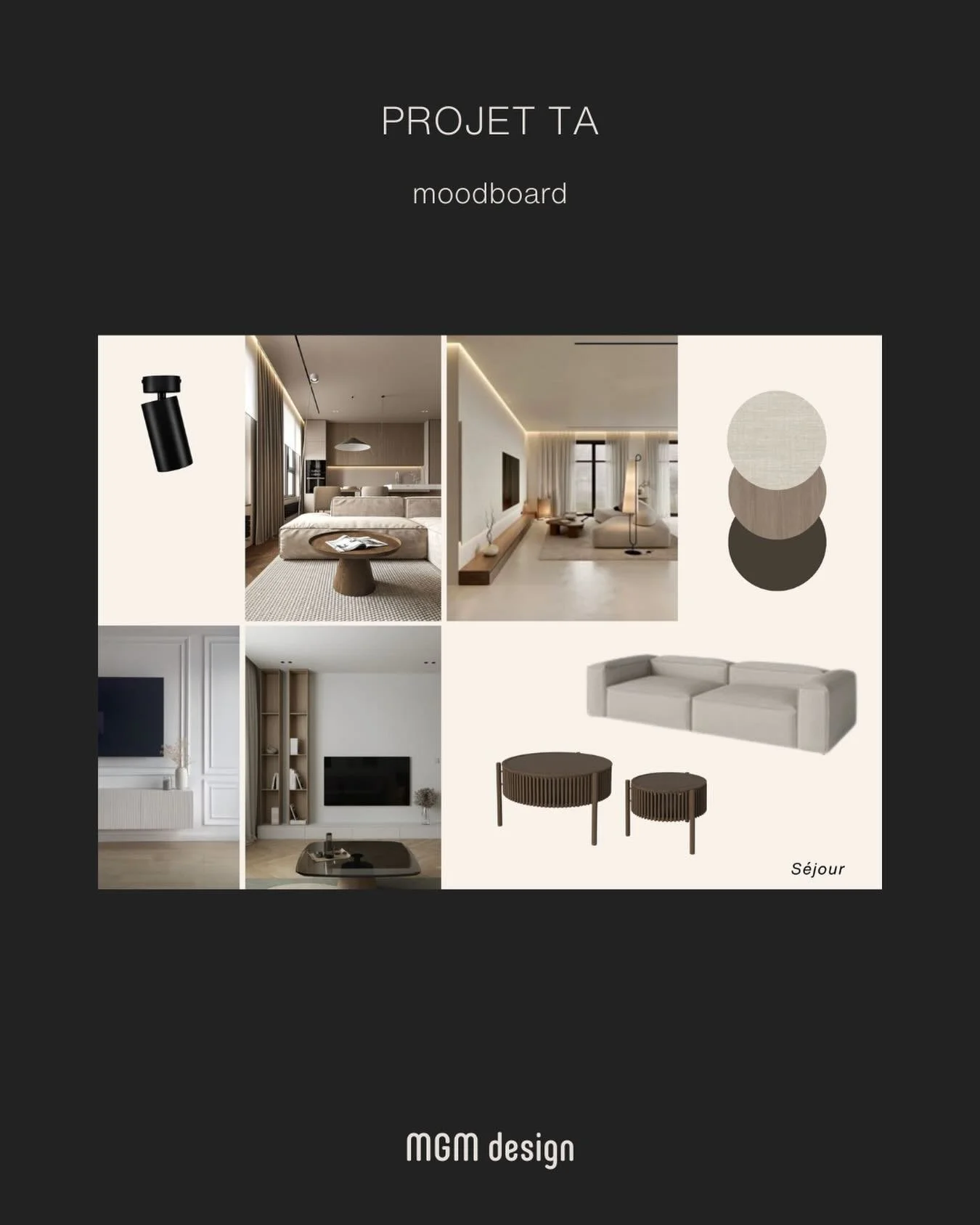 Chaque projet commence par une &eacute;coute attentive. 
Comprendre les besoins. 
Structurer les id&eacute;es. 
Donner une direction. 

Le moodboard pose l&rsquo;intention et devient le fil conducteur de la conception, pi&egrave;ce apr&egrave;s pi&eg