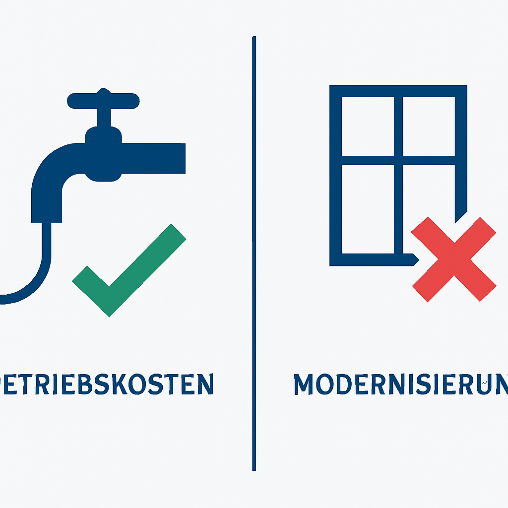 Modernisierung vs. Betriebskosten: Warum neue Fenster NICHT in die Nebenkosten gehören