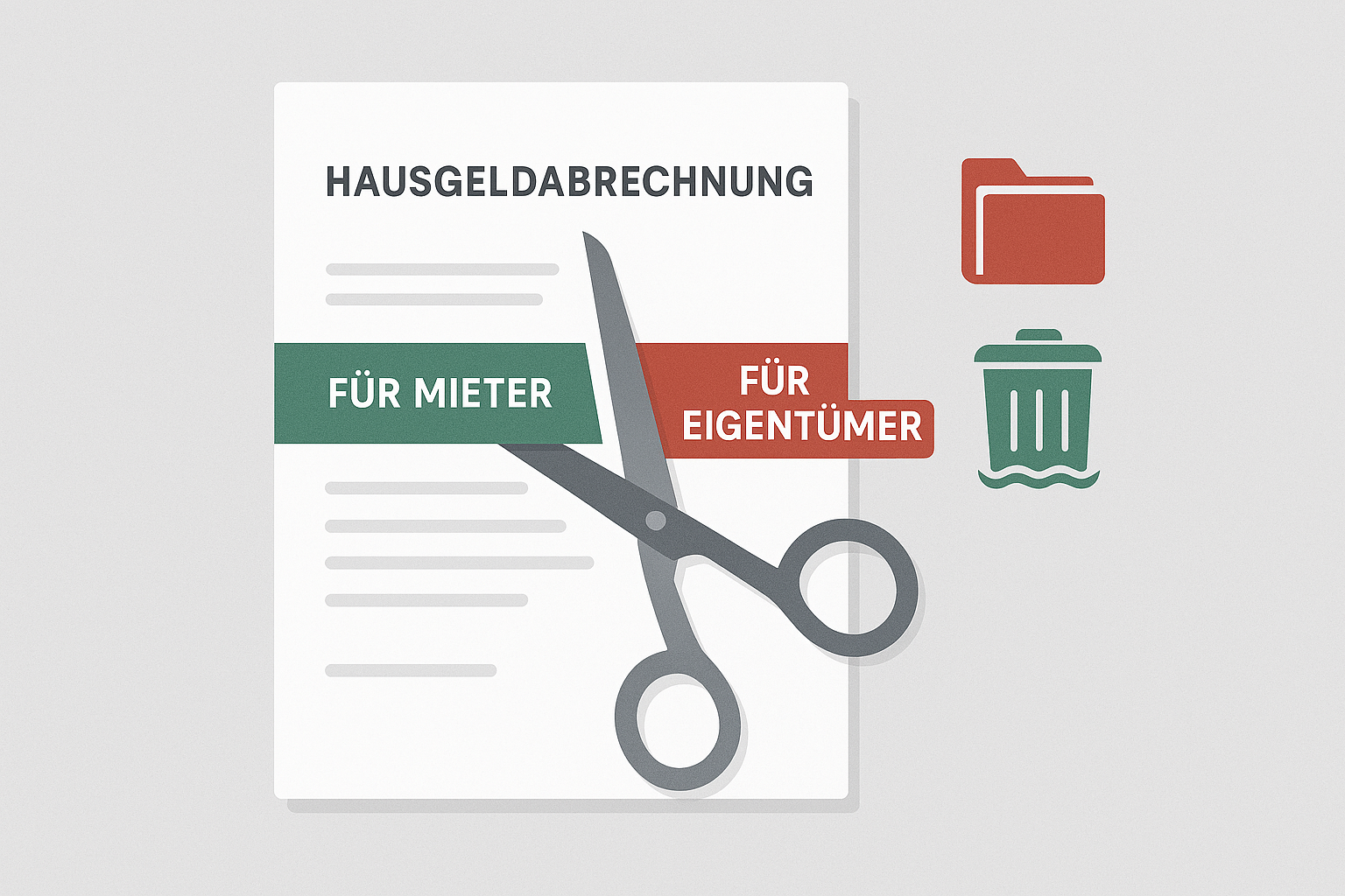 Eigentumswohnung vermietet: Warum Sie die Hausgeldabrechnung NIEMALS 1:1 weiterleiten dürfen