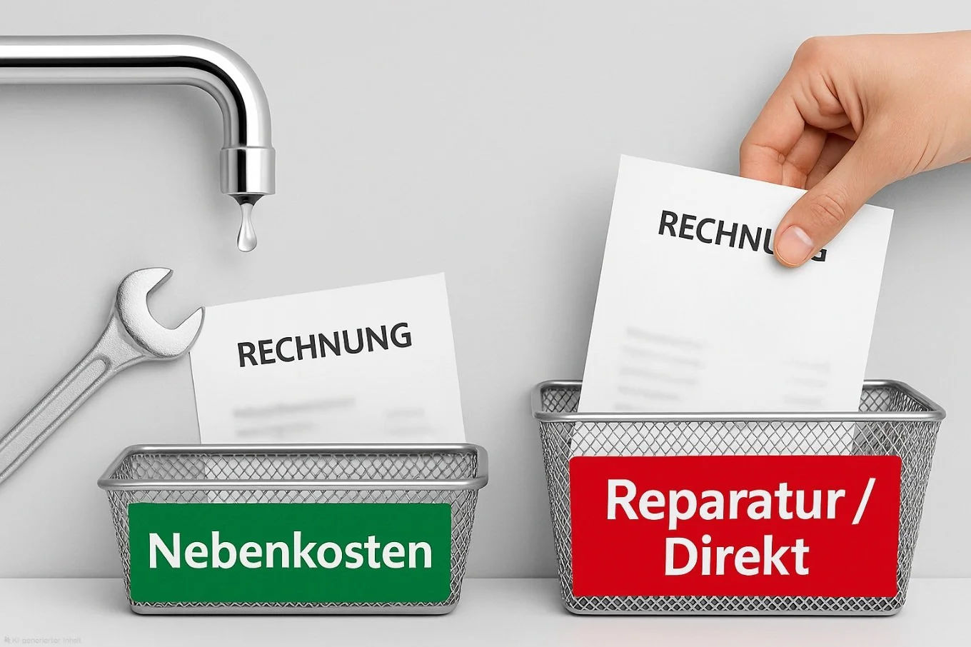 Kleinreparaturen vs. Nebenkosten: Warum der tropfende Hahn NICHT in die Abrechnung gehört