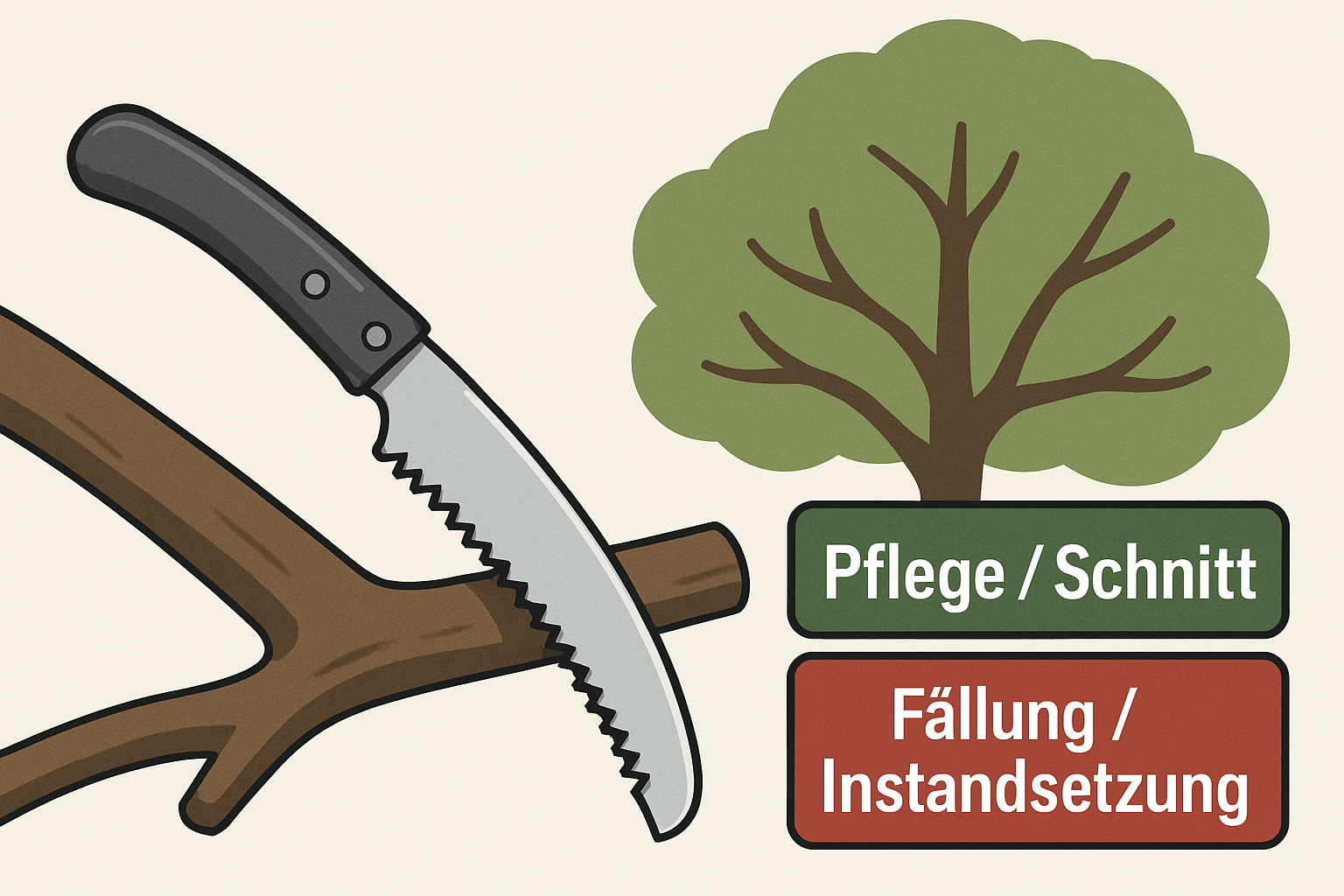 Baumfällung &amp; Ersatzpflanzung: Wann gehören diese Gartenkosten in die Abrechnung?