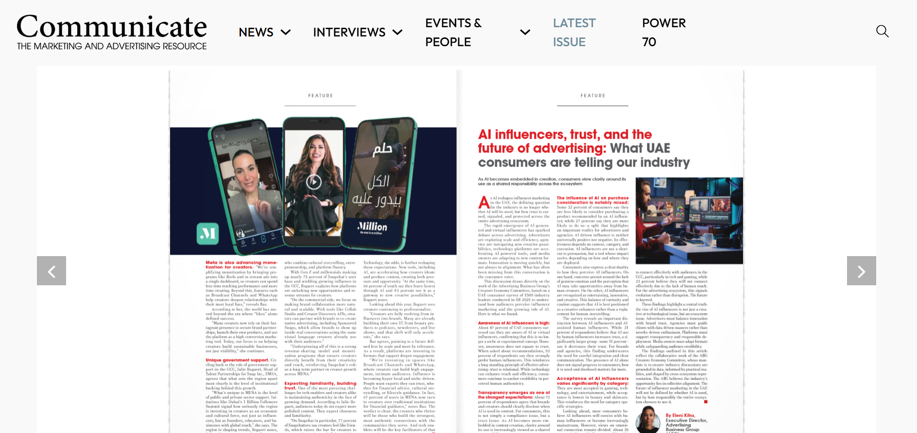 Screenshot of Communicate ME article, page 55