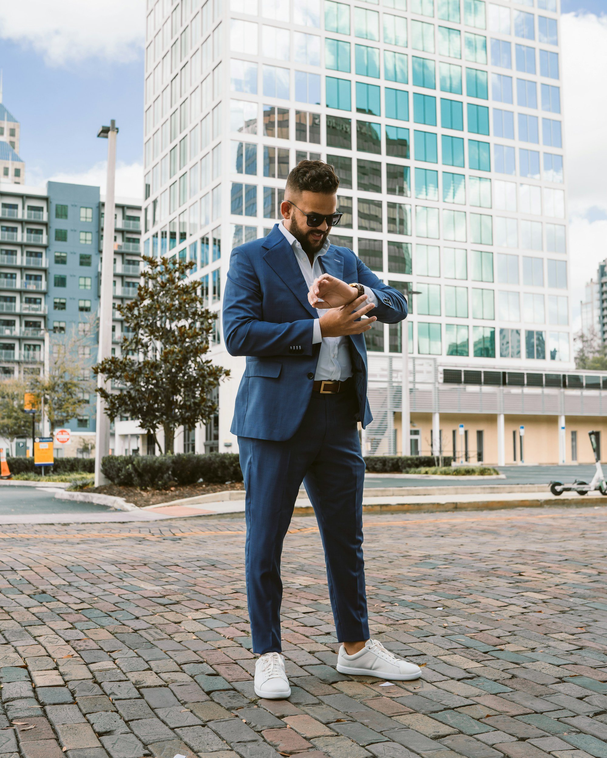 Realtor checking his watch before a private real estate sales training consultation