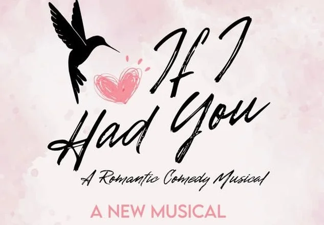 Promotional poster for the musical 'I Had You,' featuring a hummingbird, pink heart, and handwritten-style text.