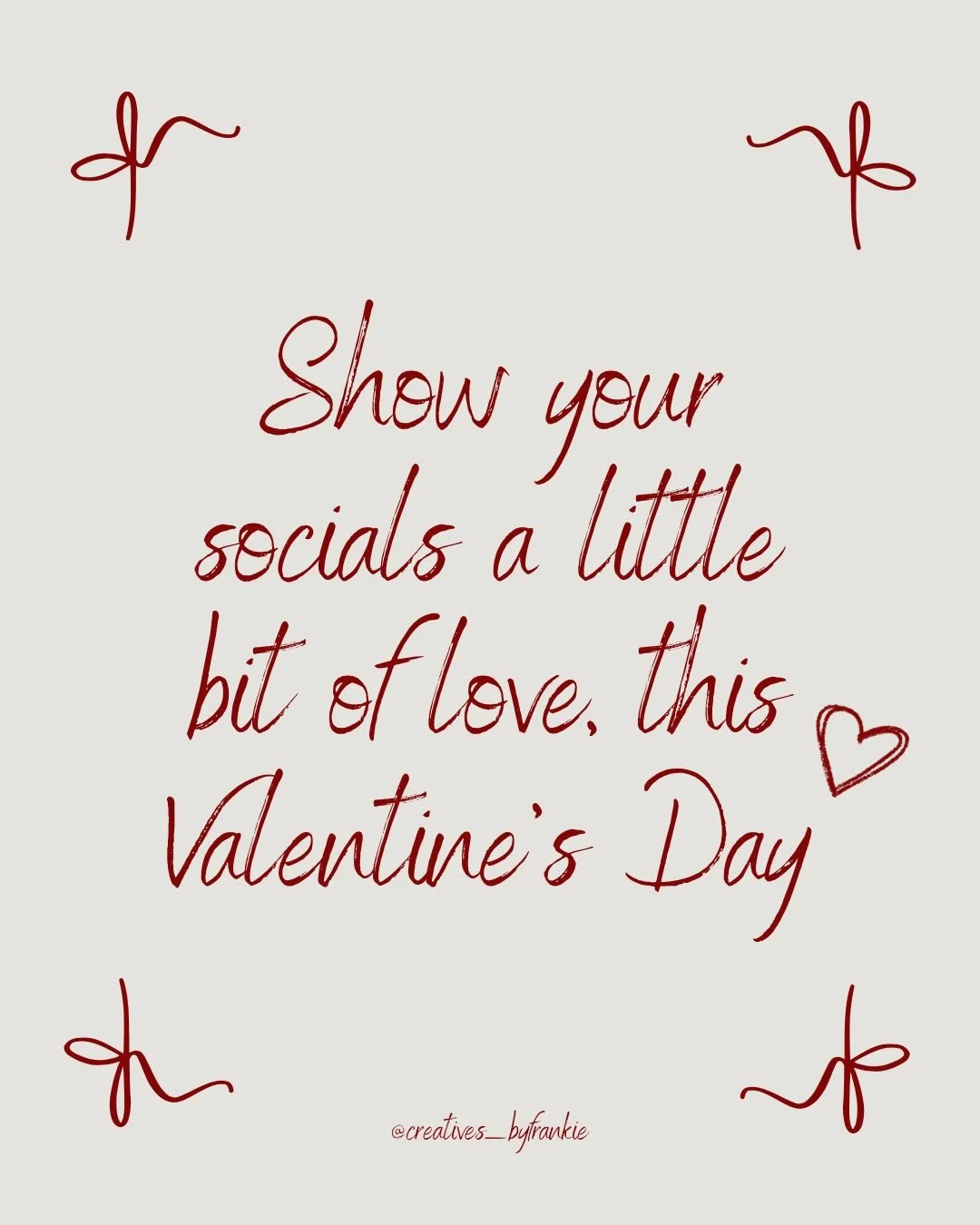 Show your socials a little bit of love, this Valentine&rsquo;s Day 🥰❤️

If you&rsquo;ve been neglecting your social media recently, here&rsquo;s your reminder to give it a bit of TLC! 

Check everything is current, up to date and reflects you and yo