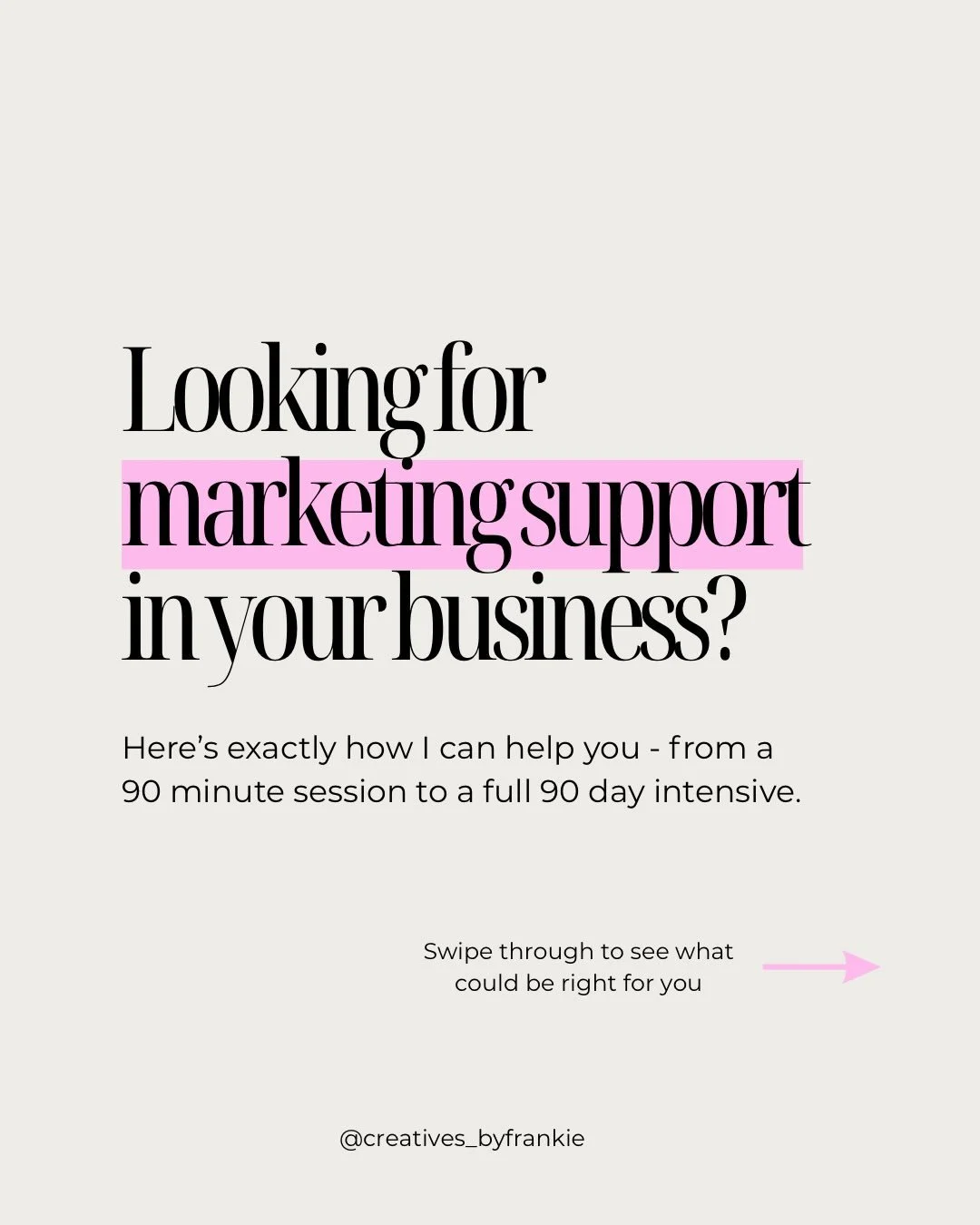 If marketing your business has been on your to-do list for as long as you can remember and you&rsquo;re starting to wonder if you need some help, this one is for you! 

I know that every business is different and need varying levels of support and so