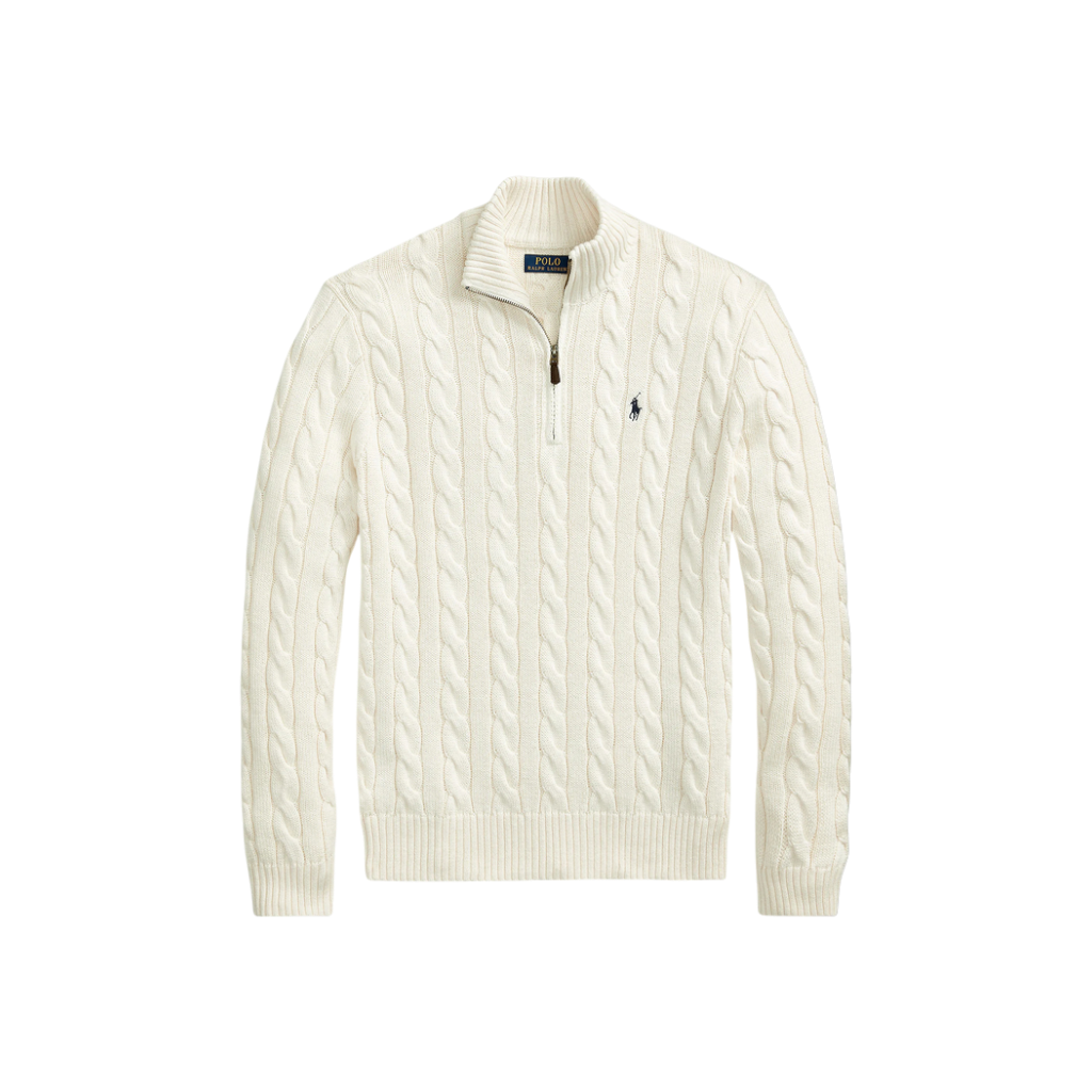 Lauren Zip-Pullover White