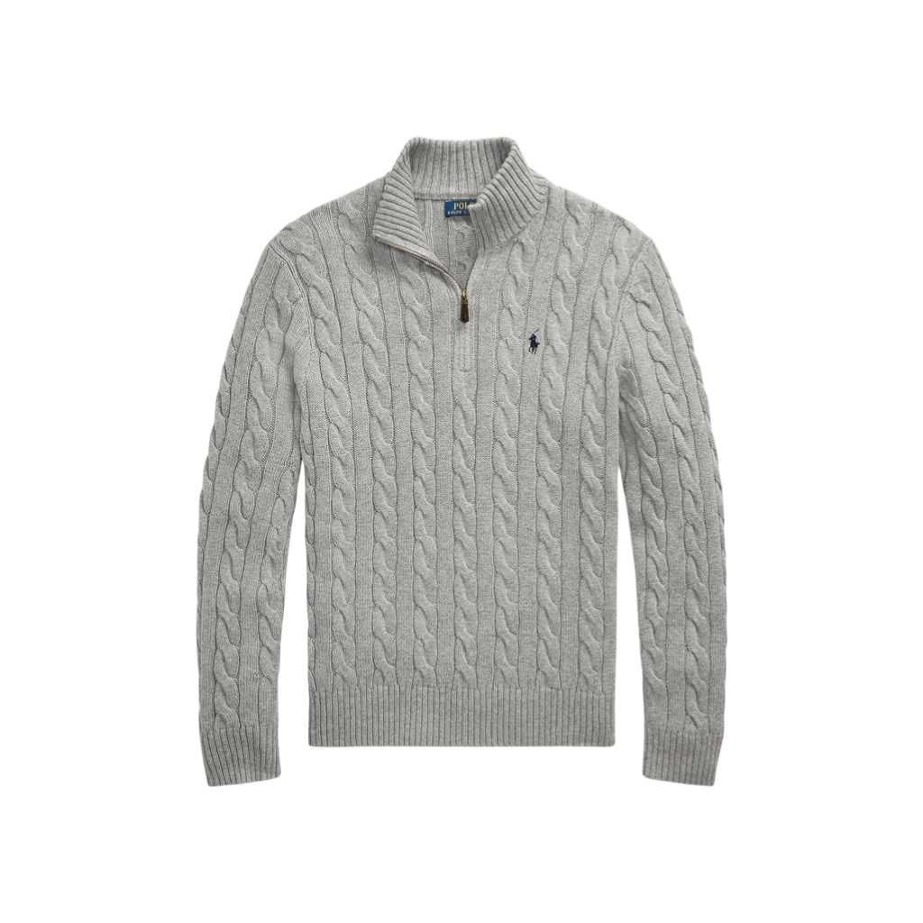 Lauren Zip-Pullover Grey