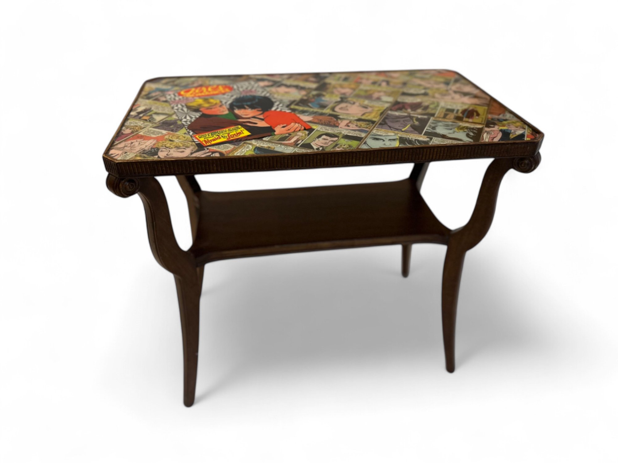 Vintage Side Table (Pulp - Girl’s Romance’s 1950)