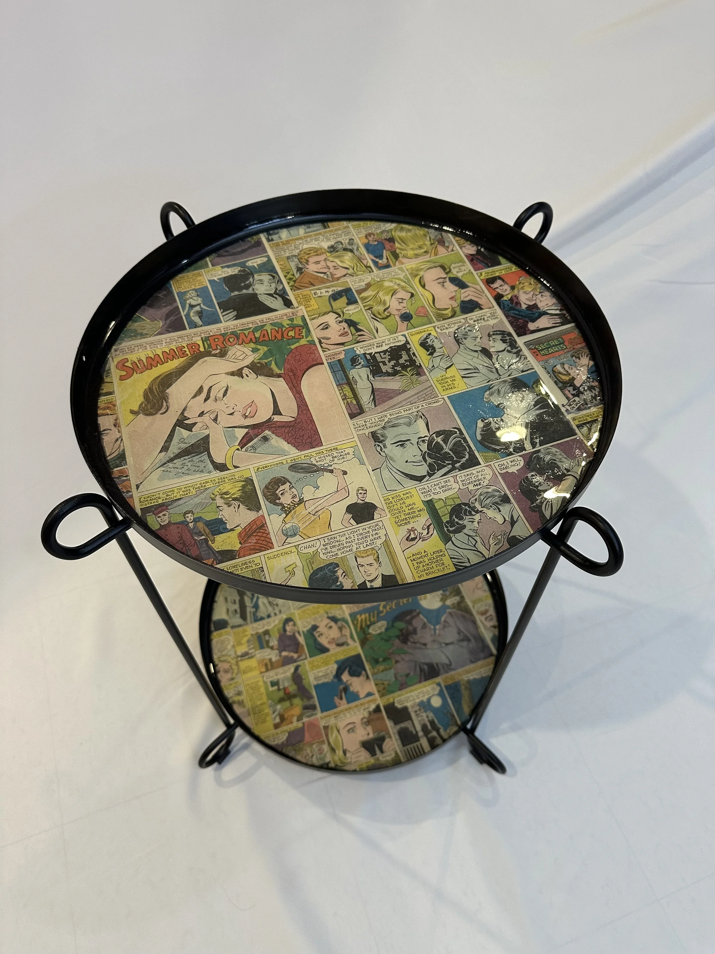 Side Table (PULP - Vintage “Girl’s Romance’s” 1950’s)