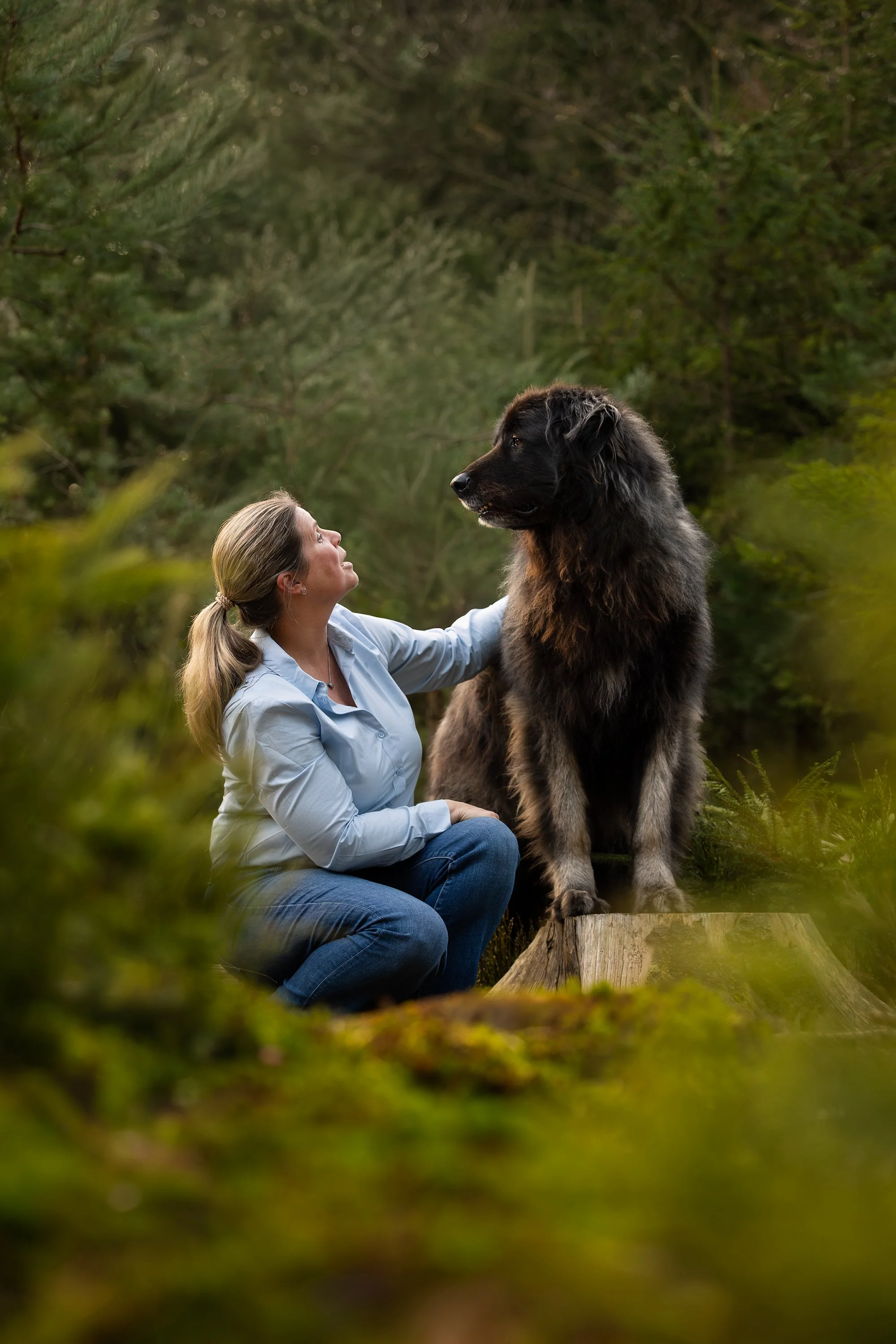 Fotoshoot van mij en mijn hond samen