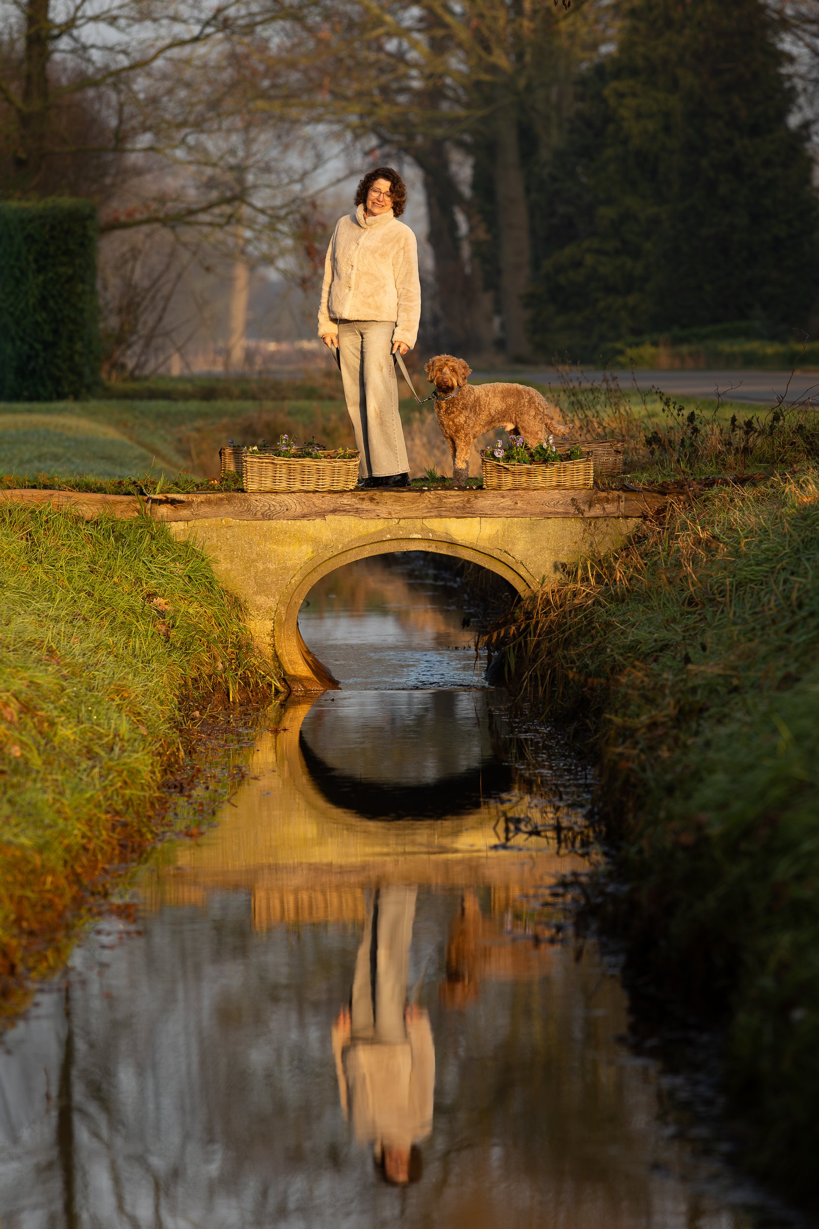Foto van mij en mijn hond bij mij in de buurt