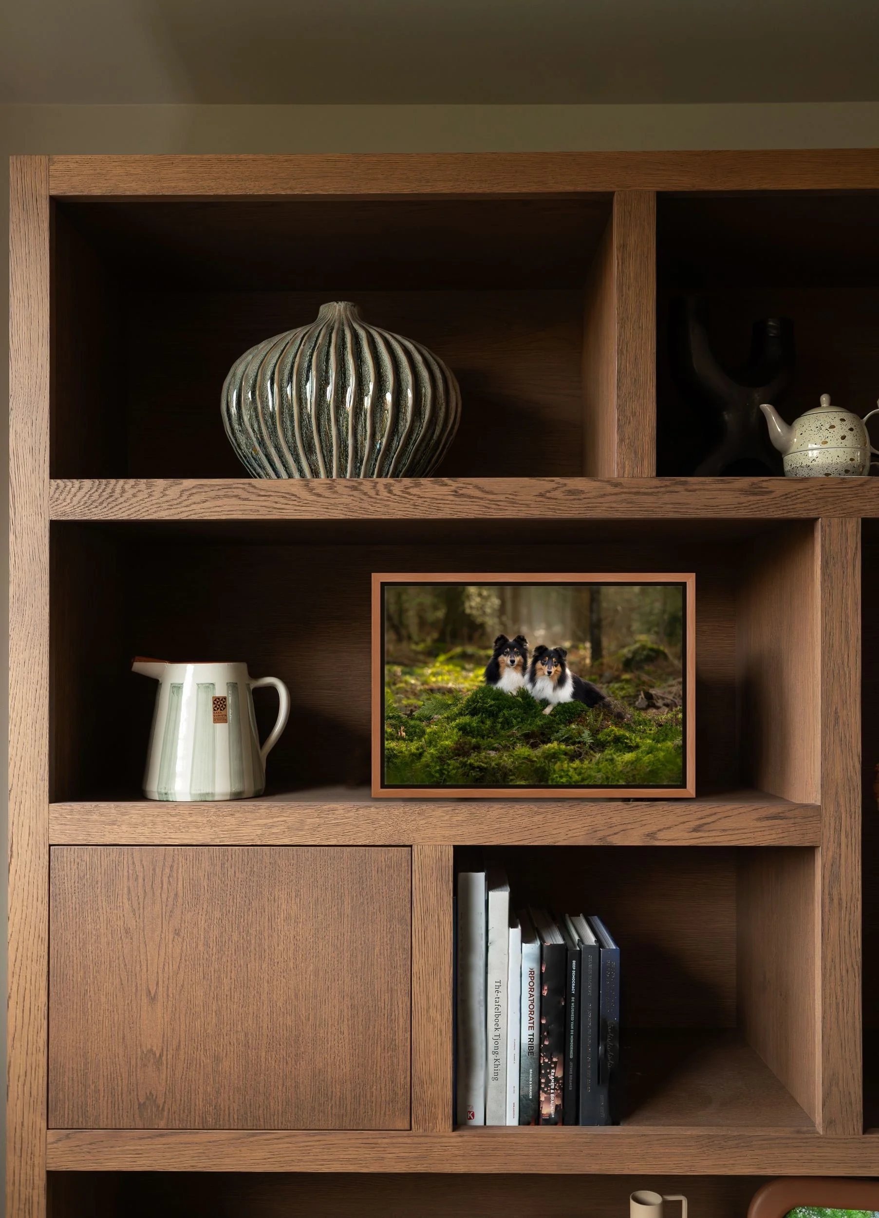 Foto van hond om in huis neer te zetten