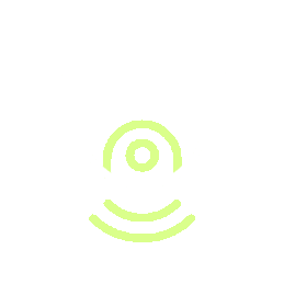 White security camera with a black lens and green indicator light, mounted on a white background.