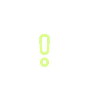 A warning triangle with an exclamation mark inside.