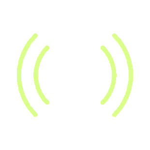 Wireless charging symbol with concentric circles and radio waves.