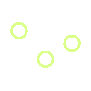 Three vertical white lines with green circular sliders in between, representing audio or sound mixing controls.