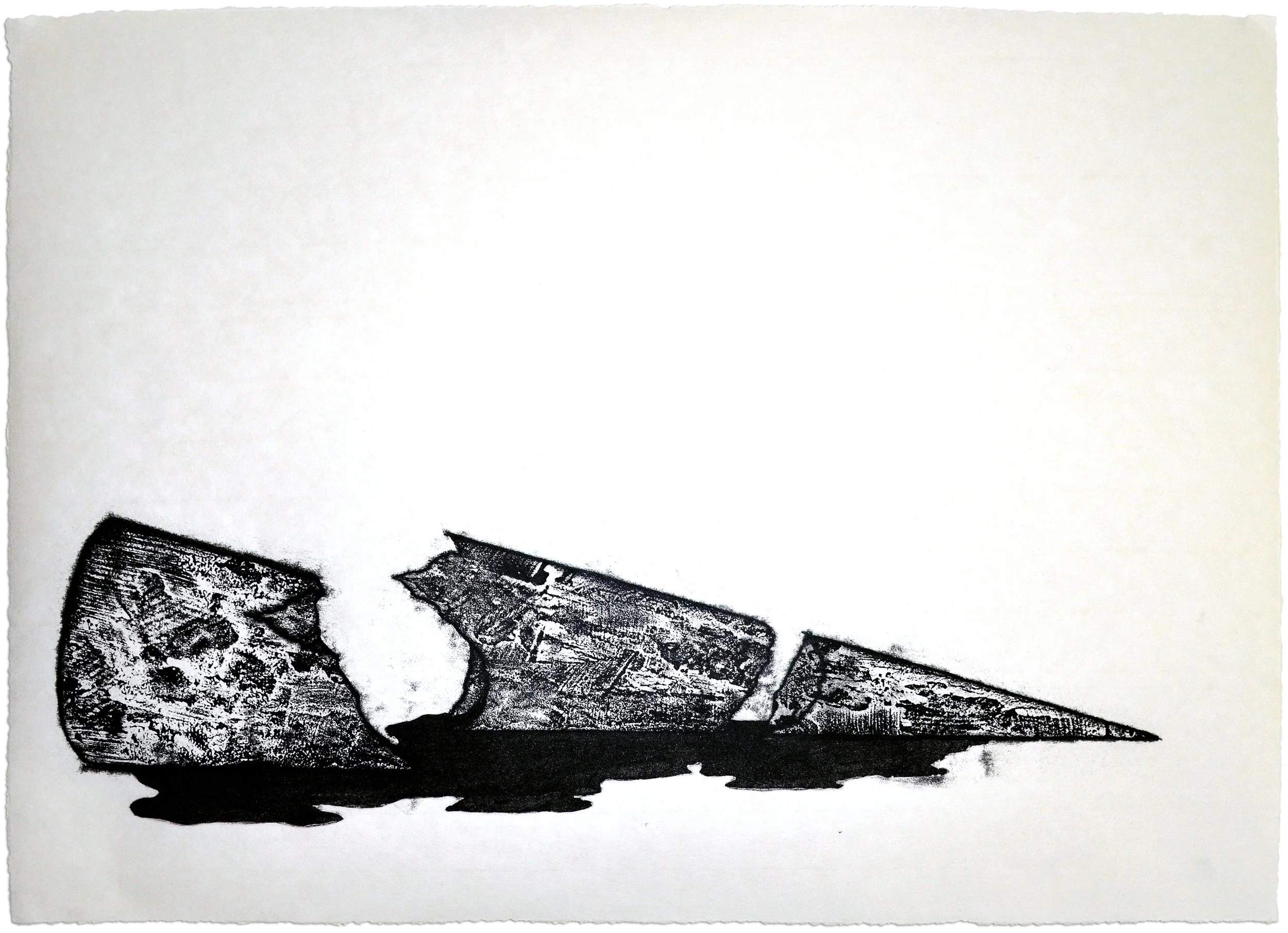 "Because of its fragile nature."
Monotype on Mulberry; 2020; 18x24 in