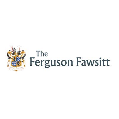 The Ferguson Fawsett logo featuring a crest with a crown, shield, and decorative elements, accompanied by the text "The Ferguson Fawsett"