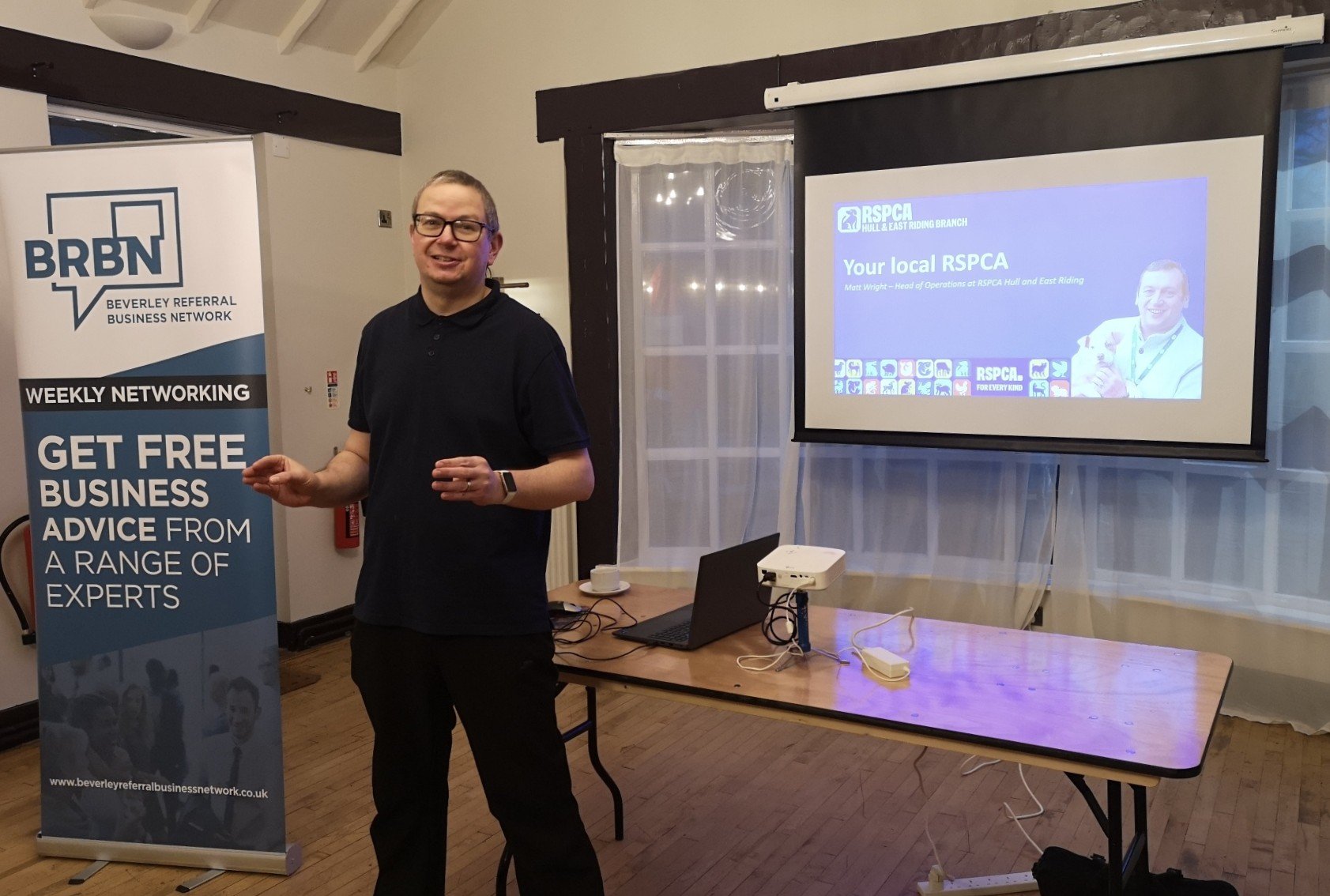 BRBN enjoy a busy informative presentation on the value of the local RSPCA.