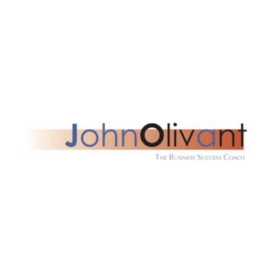 Logo for John Olivant, The Business Success Coach, featuring the name with a stylized 'Ol' in black and red, and a slogan underneath.