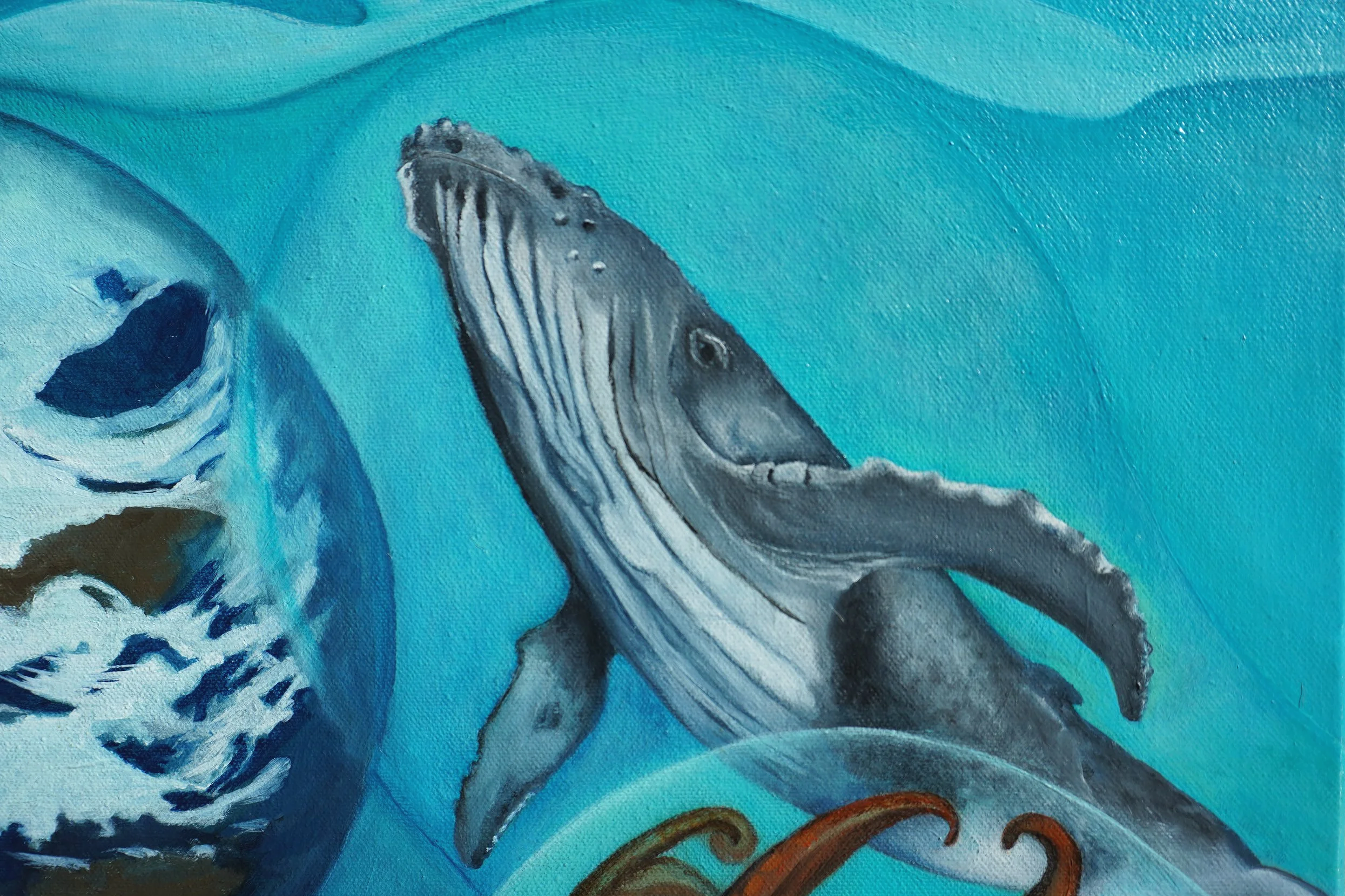 Earth Meditation with Ocean Friends - Edith Perez Art