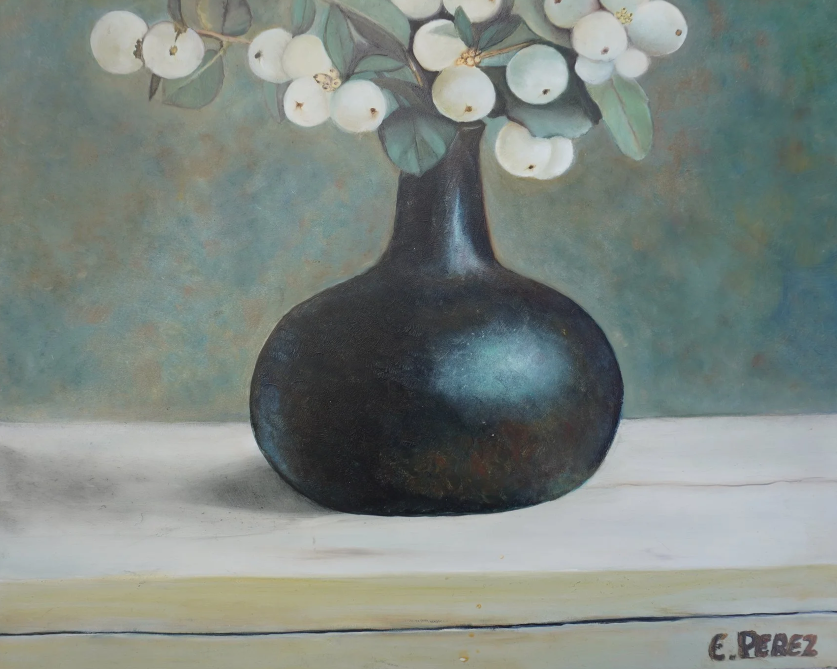 Snowberries -Inspired by Henk Helmantel - Edith Perez Art