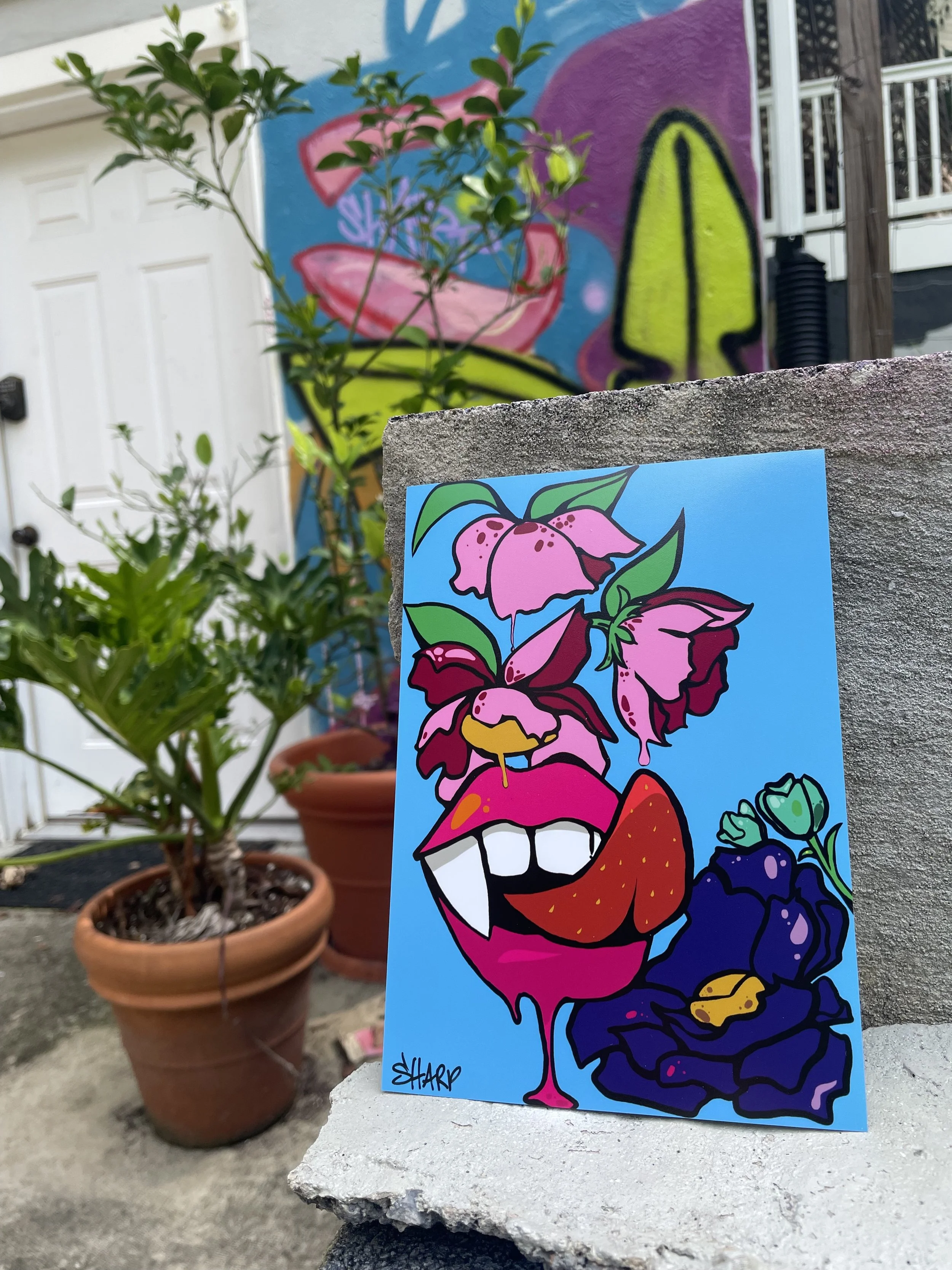 Original Digital Print - Blue