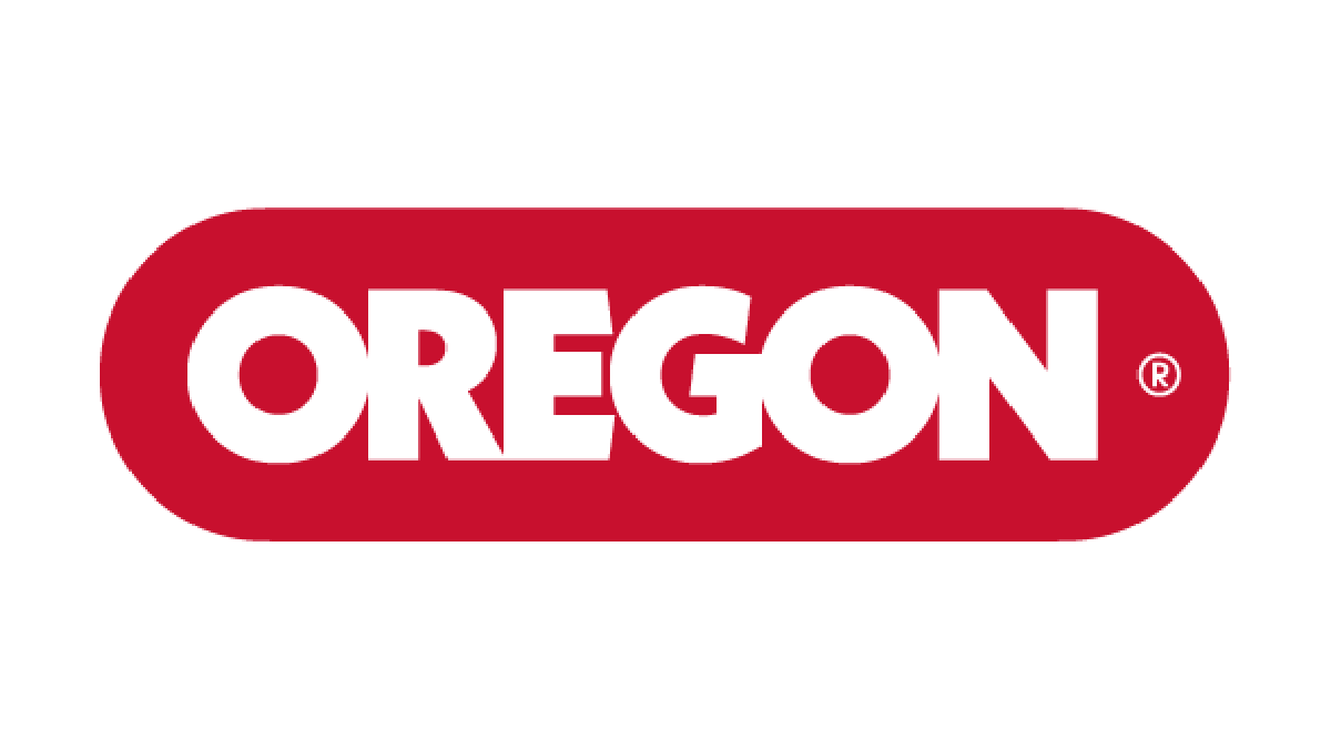 Oregon logo with white text 'OREGON' inside a red oval