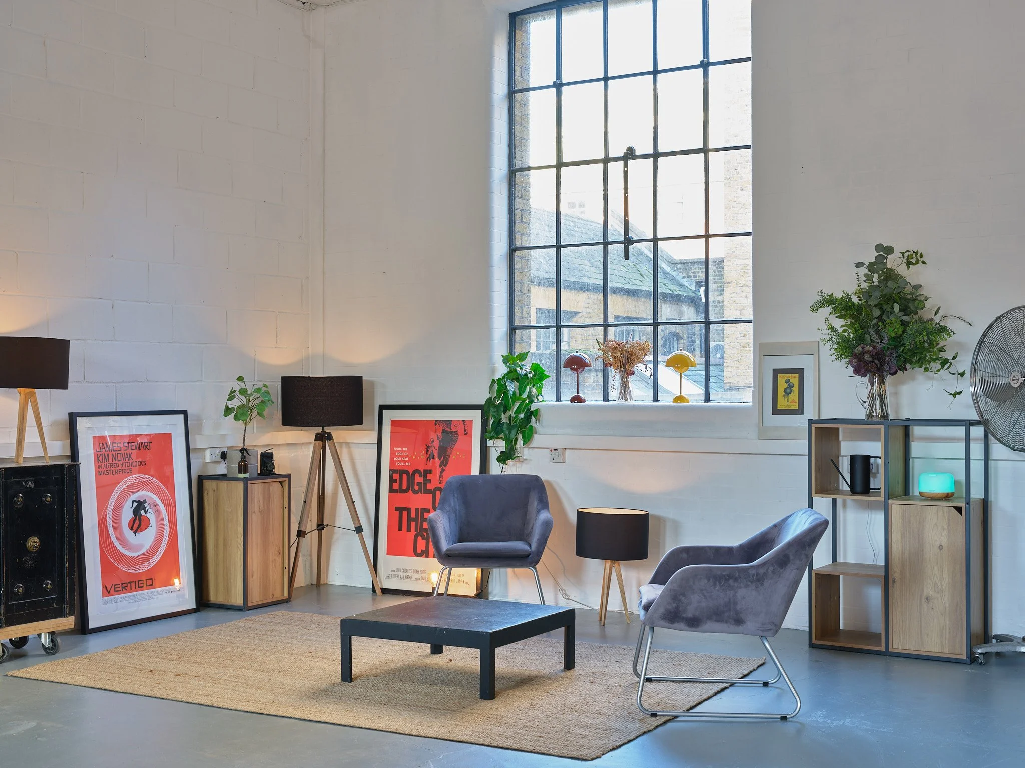Unit 12 - 2 chairs, loft shelves