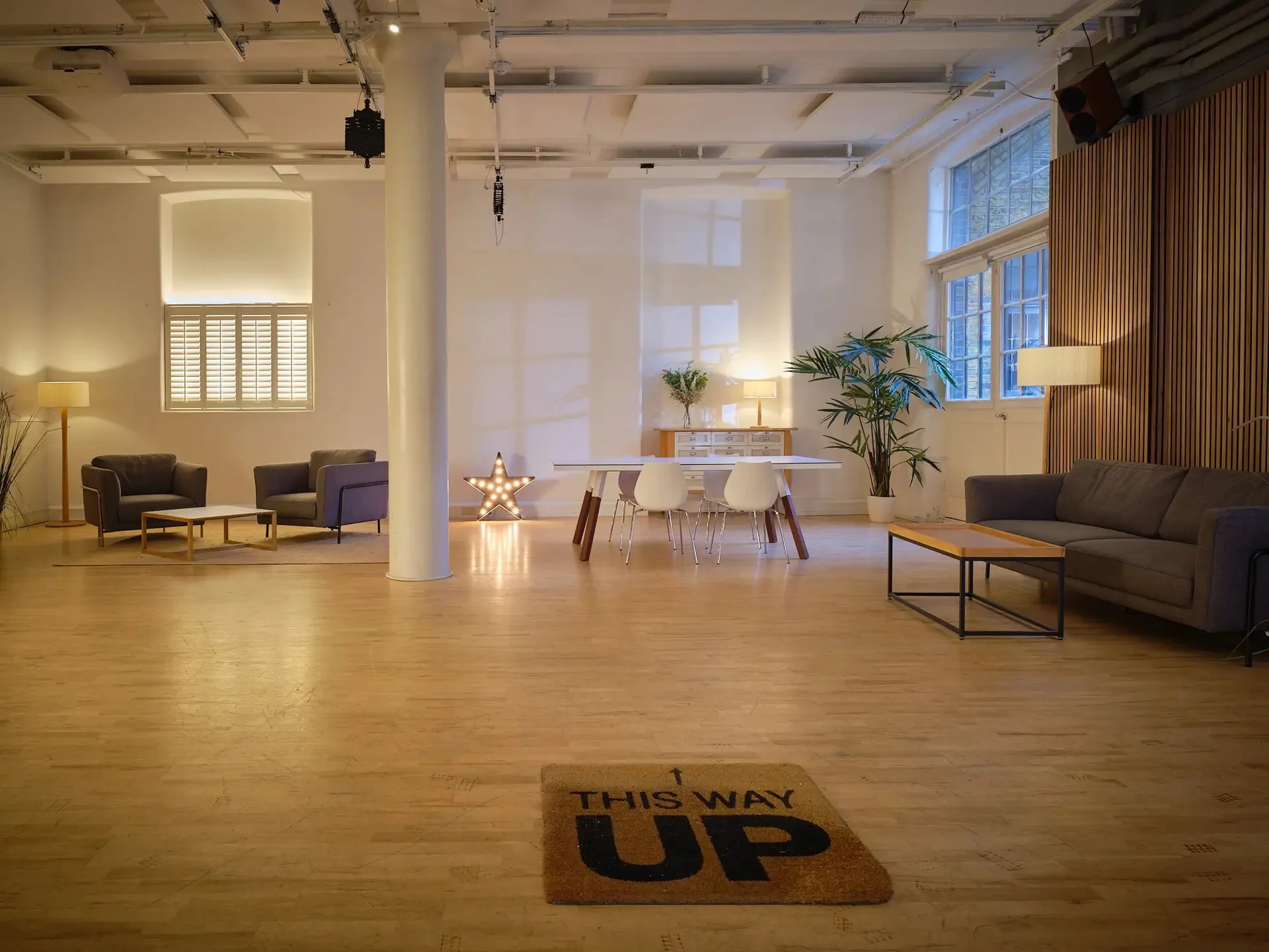 Studio view from the entrance