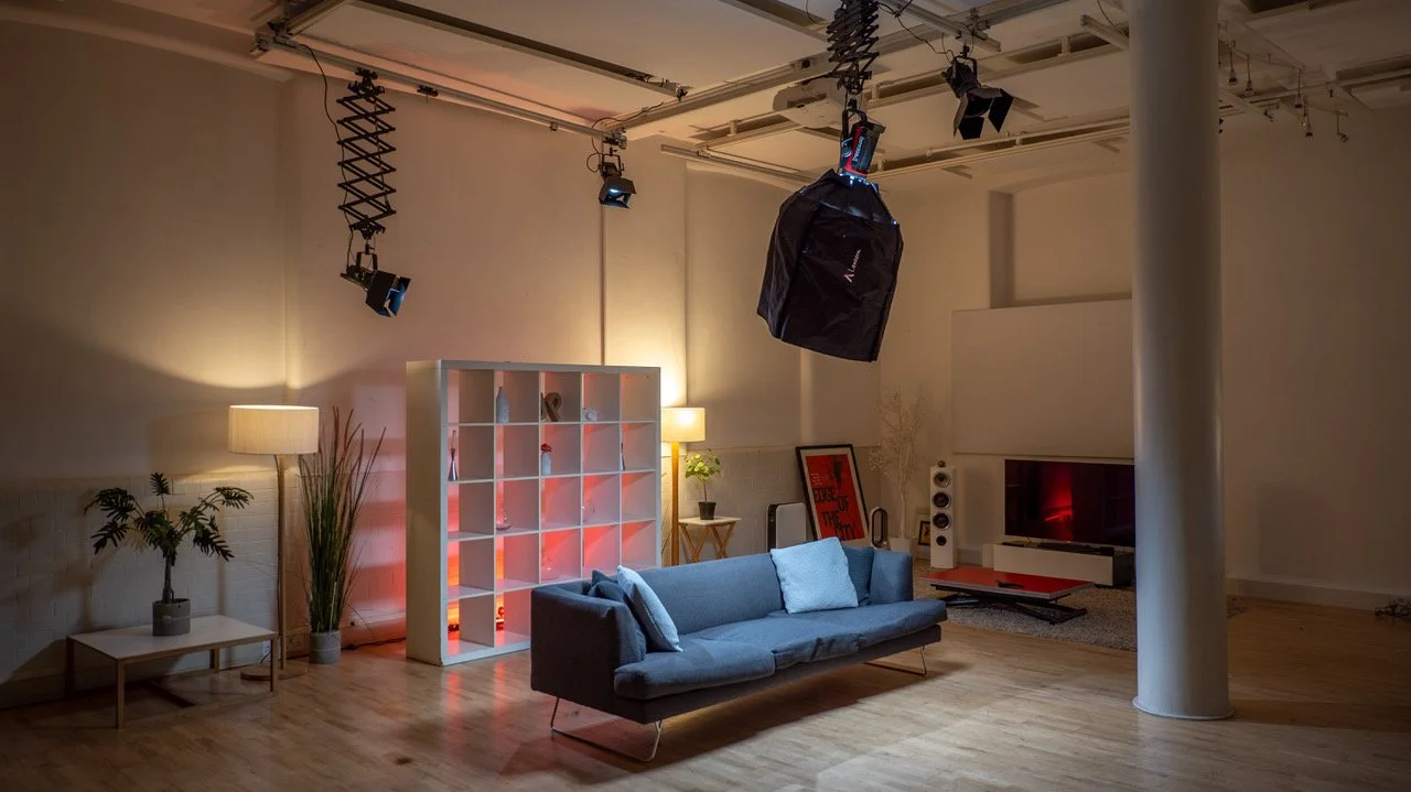 Shelving Backdrop Set Up