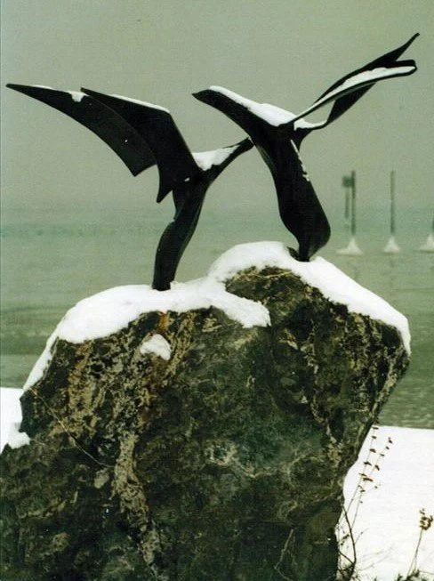 les oiseaux II et III, 1995, acier