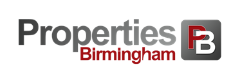 Properties Birmingham logo with text and a graphic element