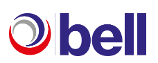 Bell logo with stylized red, gray, and navy circles and the word 'bell' in navy text