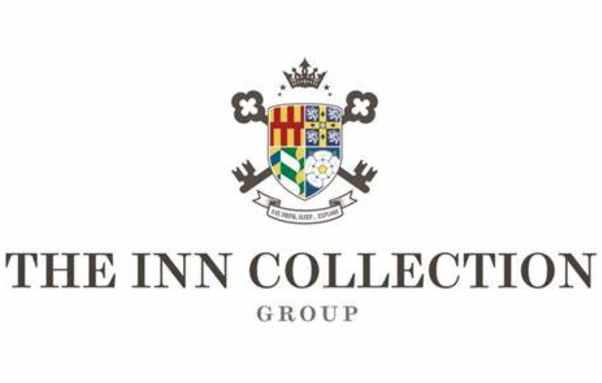 Logo of The Inn Collection Group featuring a crest with a crown, shield, and key symbols.
