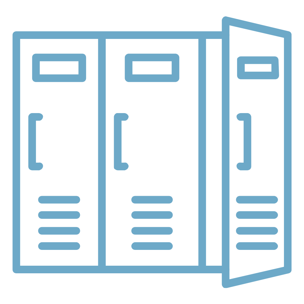 Lockers at Curve Water Sports