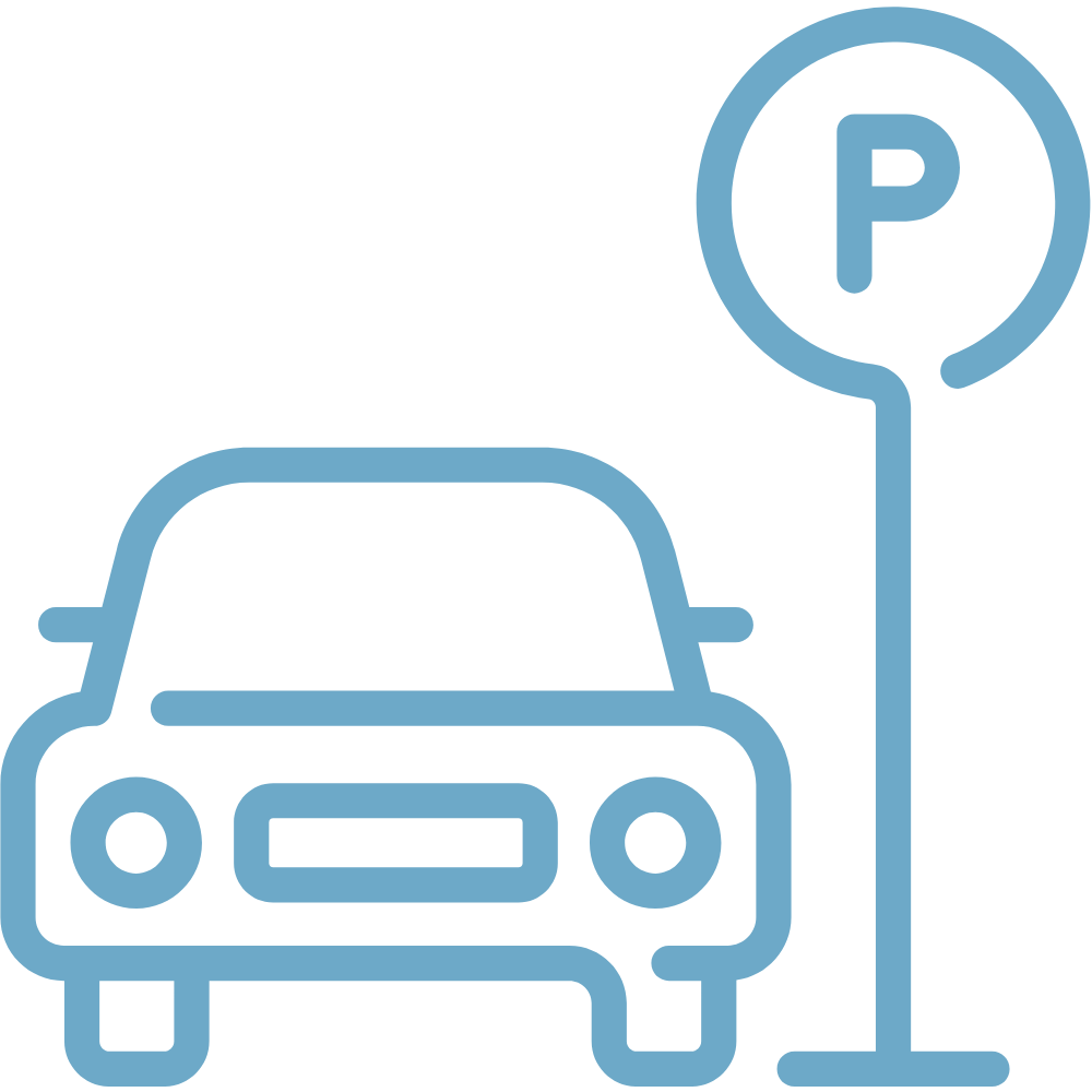 Free parking at Curve Water Sports