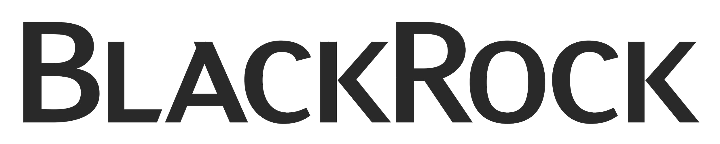 BlackRock company logo in black text on a transparent background.