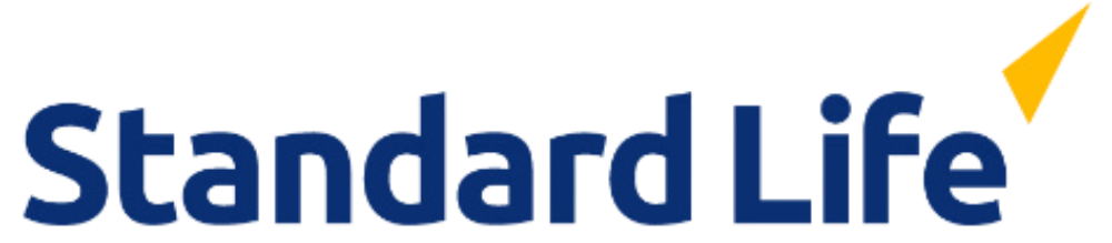Standard Life logo with blue text and a yellow and red abstract icon in the top right corner.