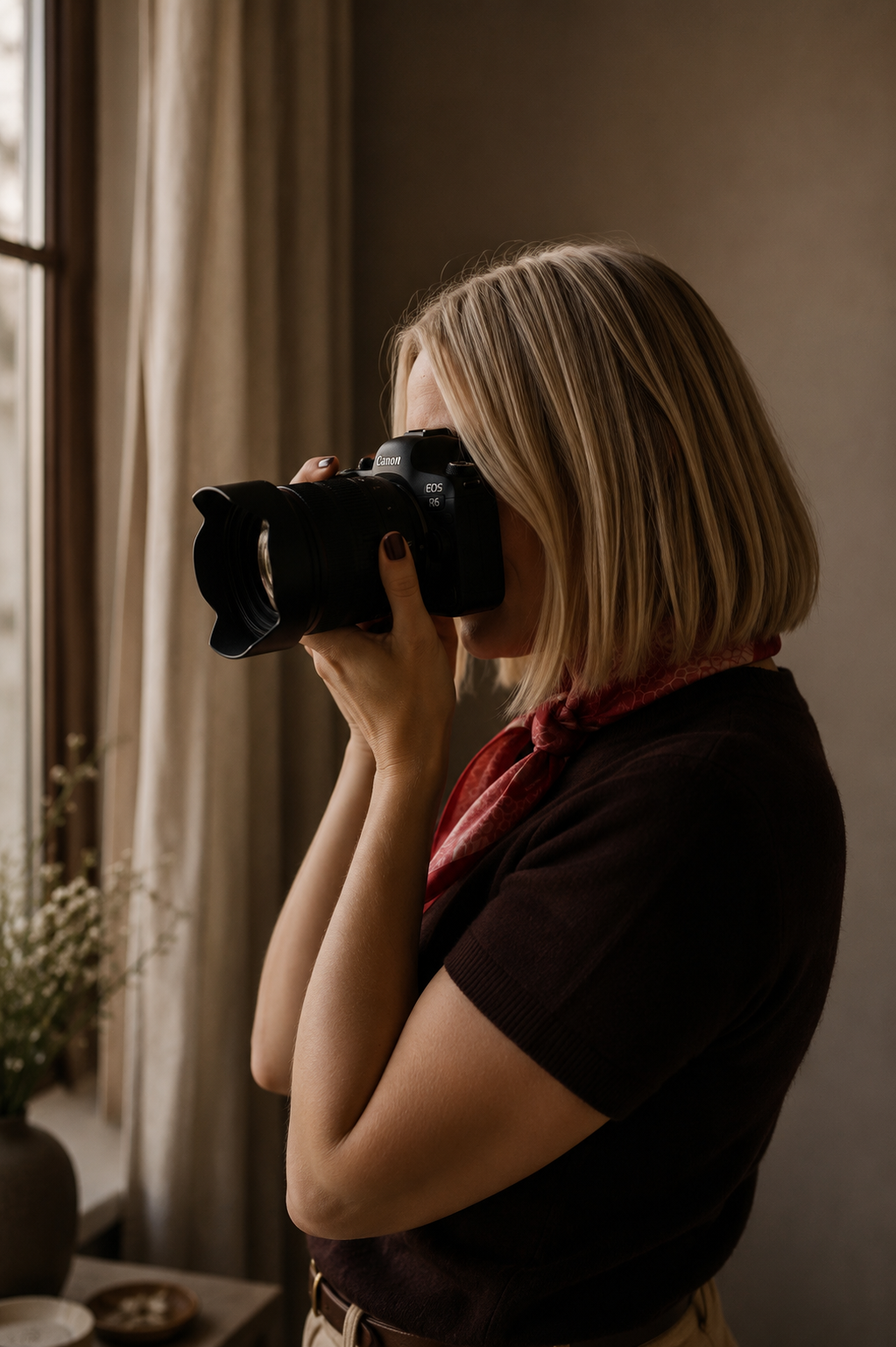 Marleen Witte fotografiert in ruhiger Atmosphäre