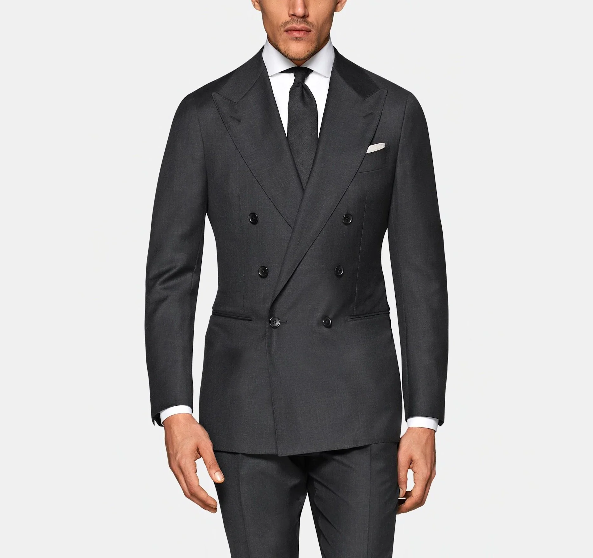 007 - Charcoal Grey DB Suit