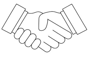 Poignée de main symbolisant la collaboration entre la psychologue du travail et les dirigeants d'entreprises du Gard pour la qualité de vie au travail.