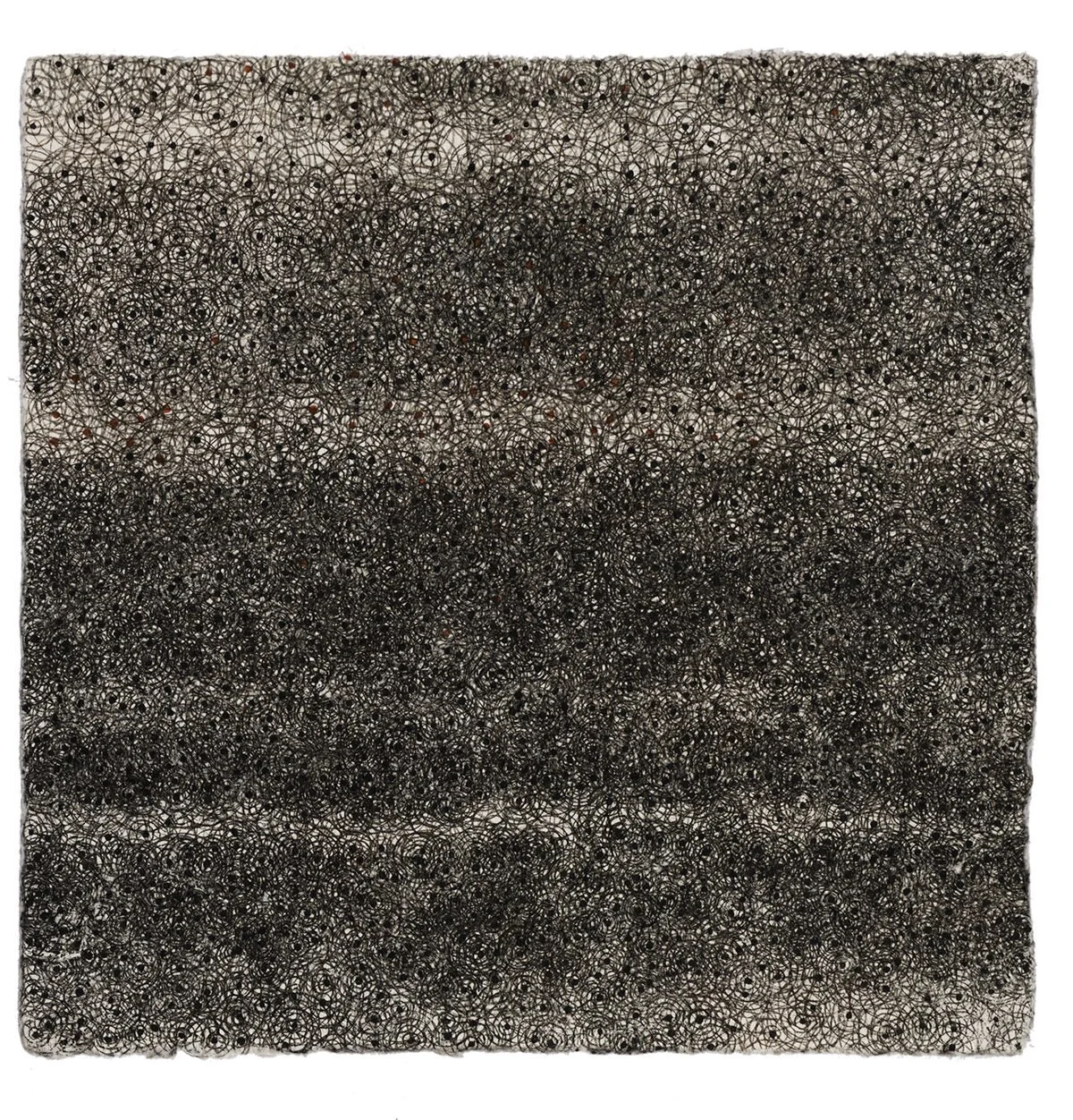 Lines #7, 8” x 8”, ink on handmade Japanese paper