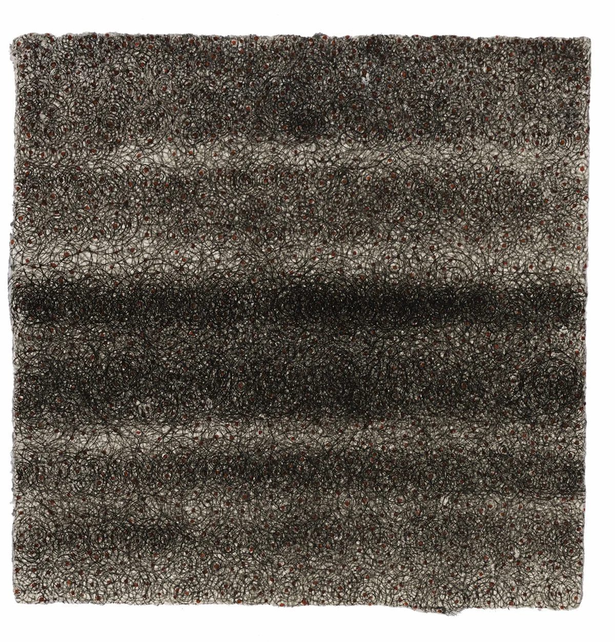 Lines #2, 8” x 8”, ink on handmade Japanese paper