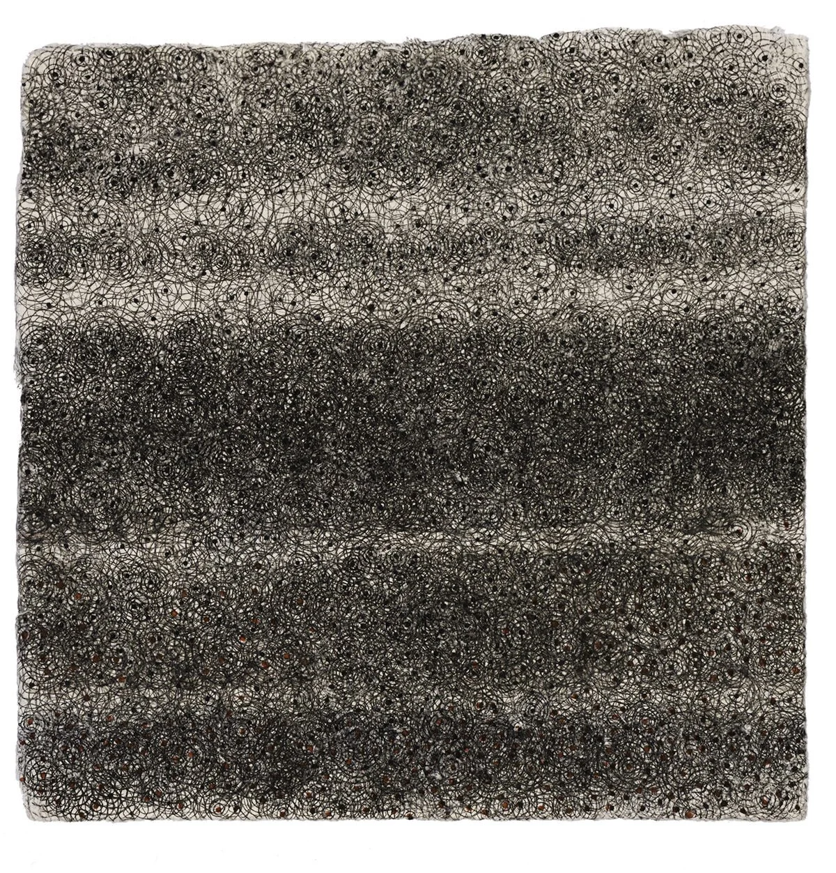 Lines #6, 8” x 8”, ink on handmade Japanese paper