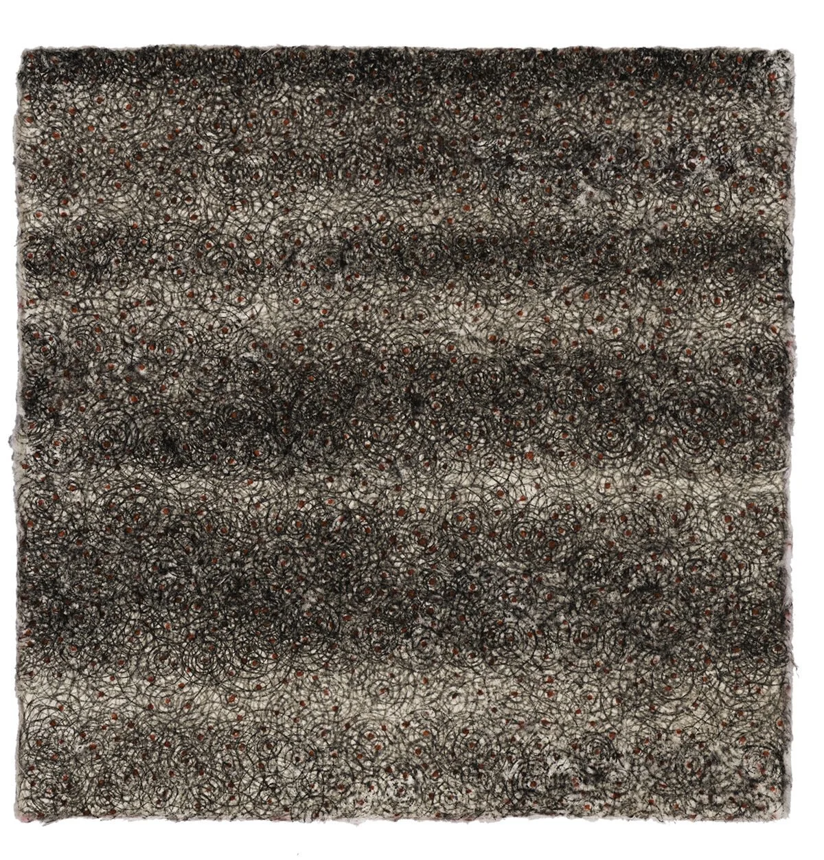 Lines #5, 8” x 8”, ink on handmade Japanese paper