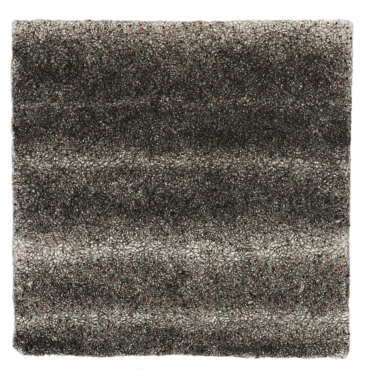 Lines #12, 8” x 8”, ink on handmade Japanese paper