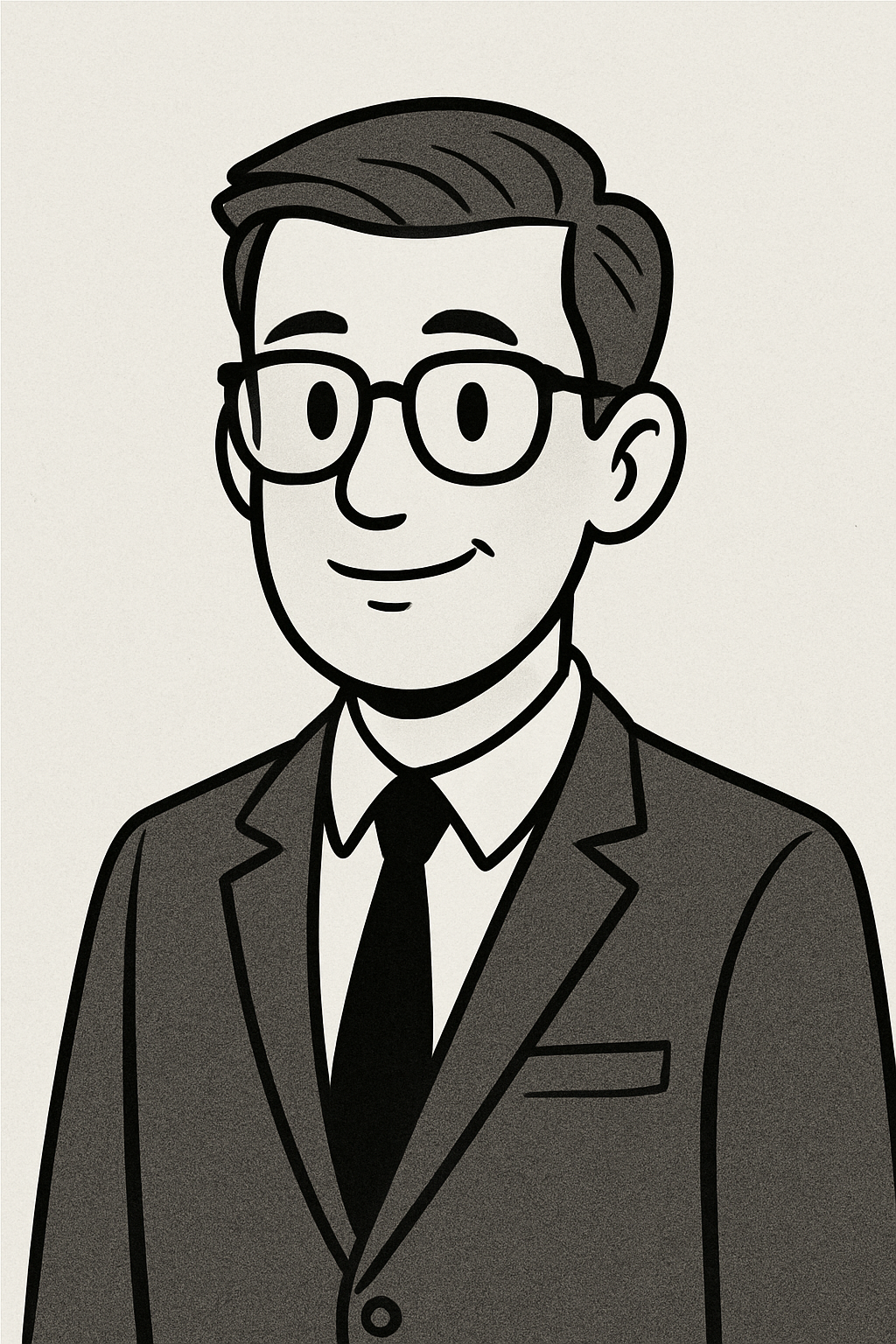 Cartoon man in a suit